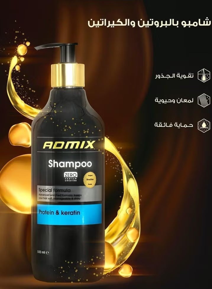 Shampoo With Protein And Keratin 500 ml